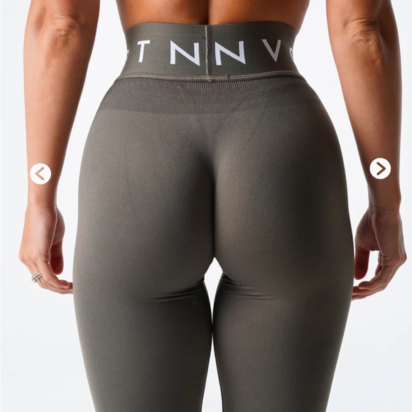 M NVGTN Sport Seamless Leggings size medium olive - Picture 2 of 4